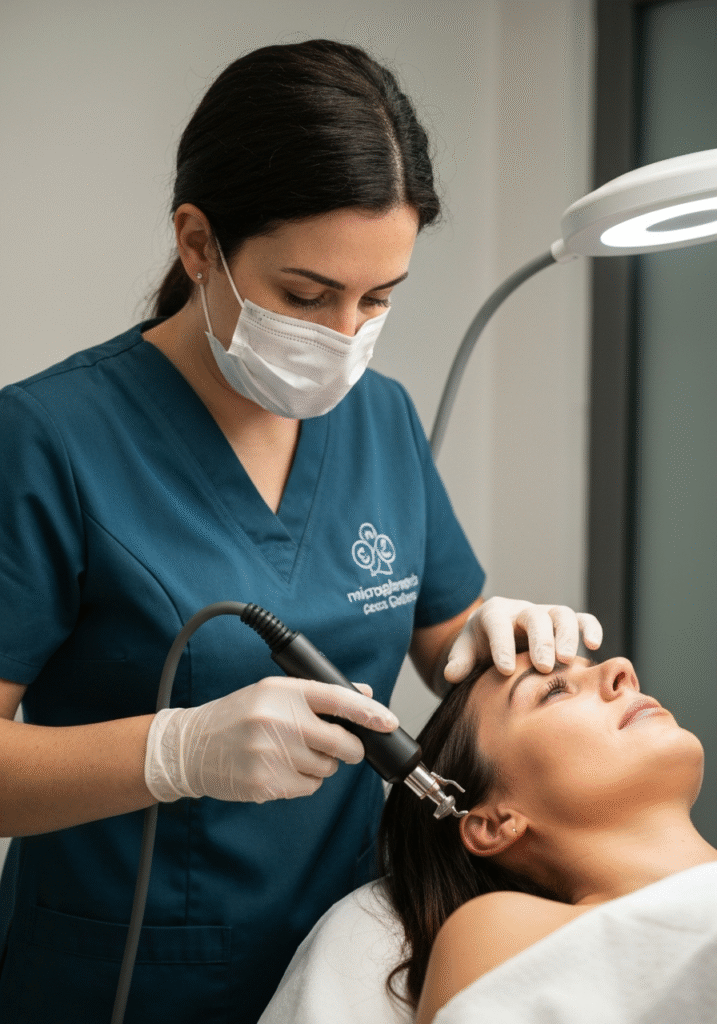 85% dos pacientes veem resultados em 3 sessões: o segredo do ouroVictoria Beckham faz sessões com mais de 20 microagulhas revestidas em ouro