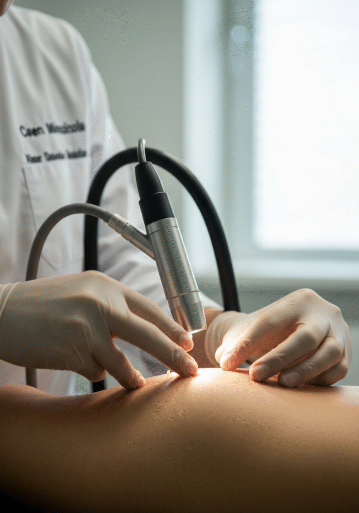 Microagulhamento com Ouro: 40% Mais Colágeno em 3 SessõesVictoria Beckham faz sessões com mais de 20 microagulhas revestidas em ouro