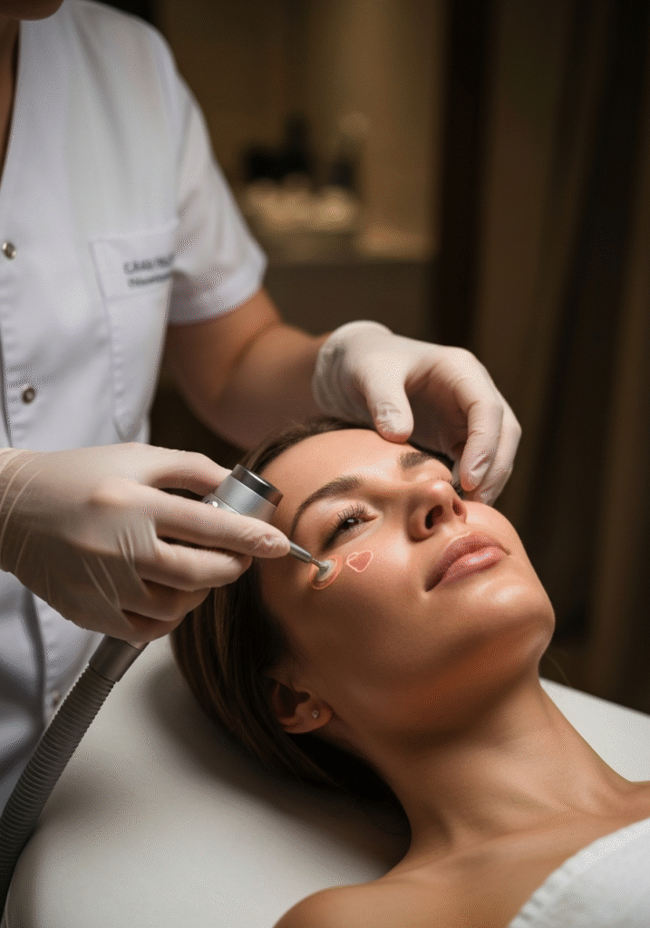 Especialistas Revelam: 5 Segredos da Radiofrequência de OuroVictoria Beckham faz sessões com mais de 20 microagulhas revestidas em ouro