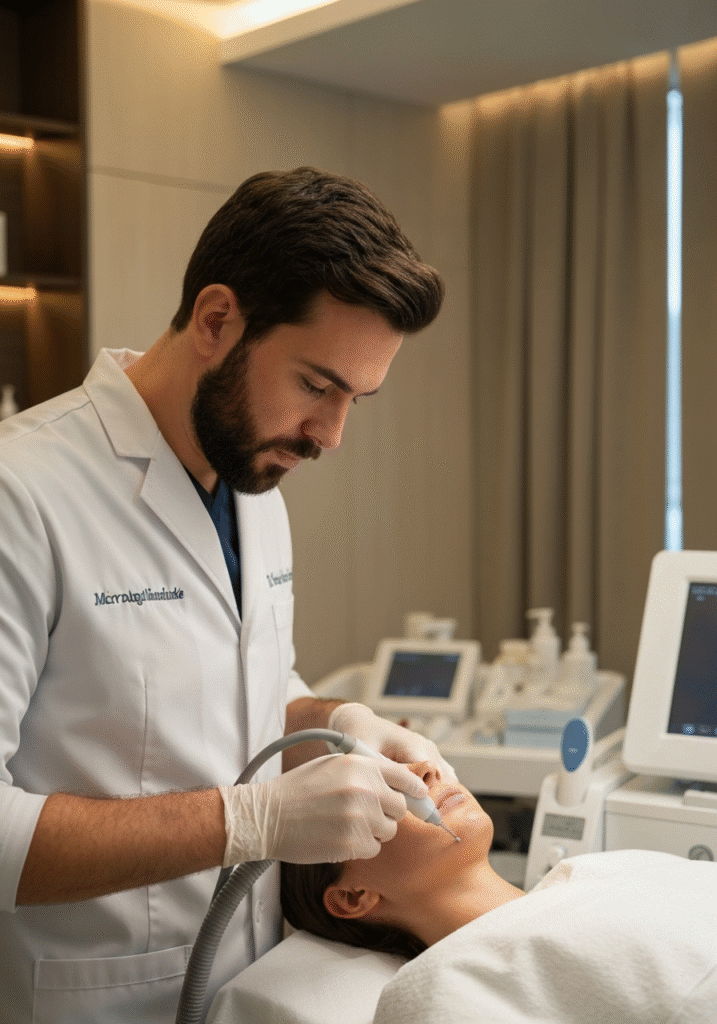 Revolucionário: microagulhamento com ouro gera lifting em 72hVictoria Beckham faz sessões com mais de 20 microagulhas revestidas em ouro