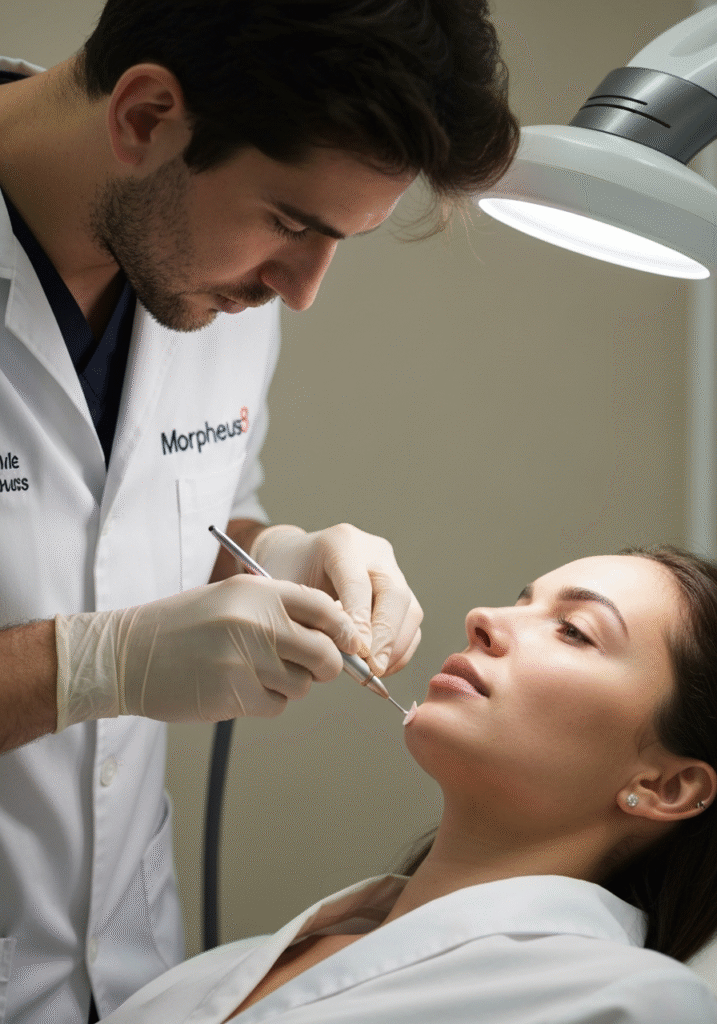 Morpheus8: Como 24 Agulhas de Ouro Regeneram 90% da PeleVictoria Beckham faz sessões com mais de 20 microagulhas revestidas em ouro