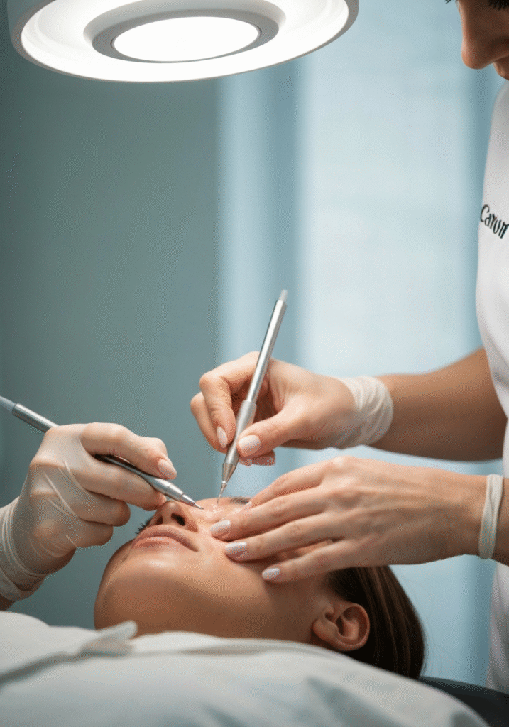 Microagulhas de Ouro: 70% Menos Flacidez em 3 SessõesVictoria Beckham faz sessões com mais de 20 microagulhas revestidas em ouro