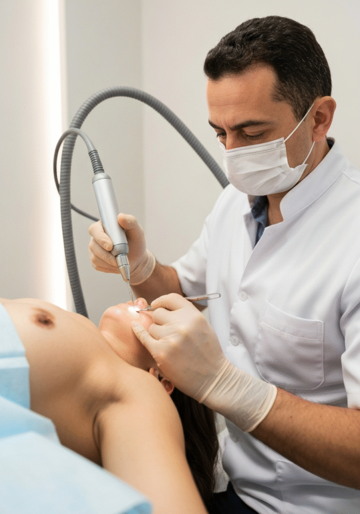 20 microagulhas de ouro: o segredo de Victoria Beckham reveladoVictoria Beckham faz sessões com mais de 20 microagulhas revestidas em ouro